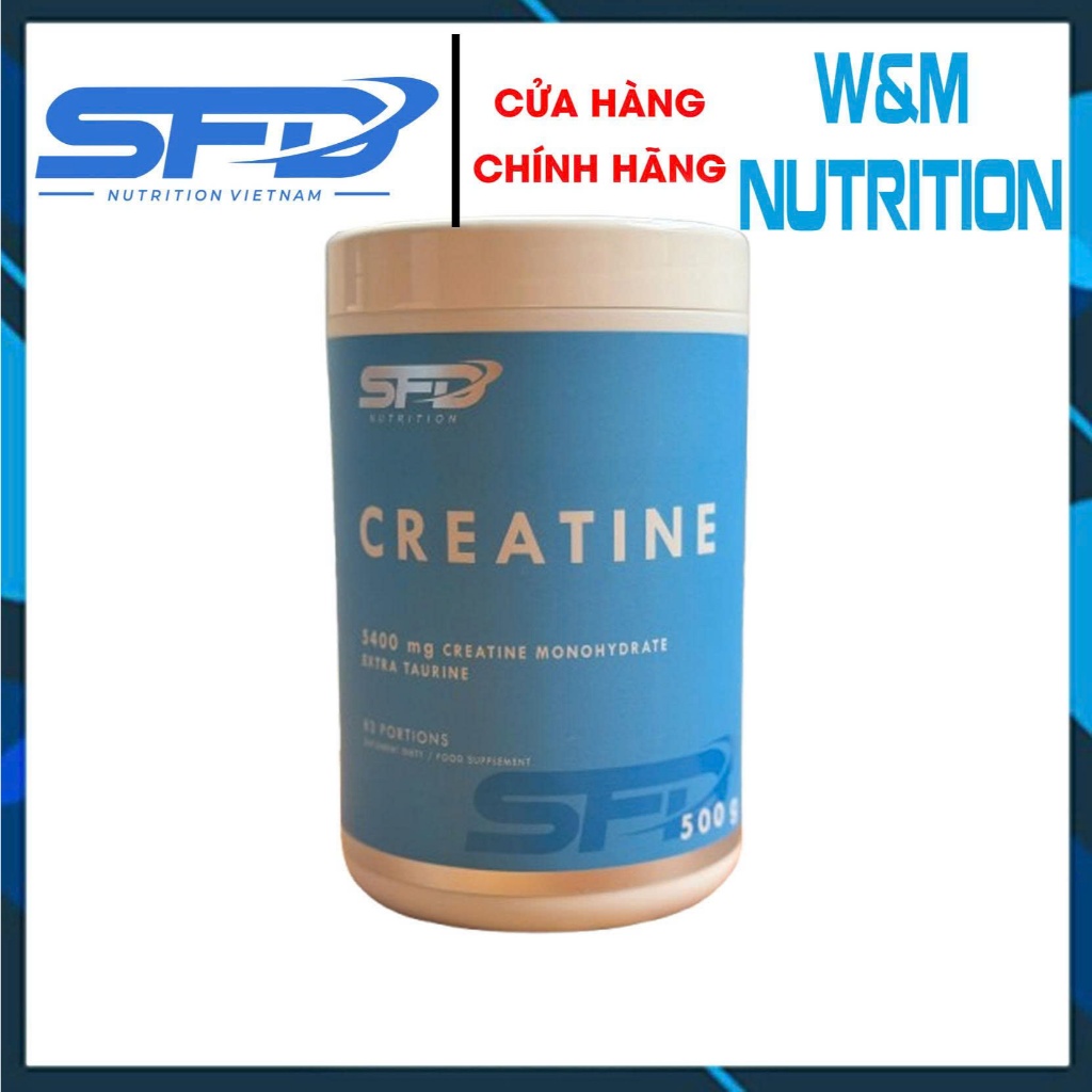 SFD Creatine 500g Không Vị – Cải Thiện Hiệu Năng, Bùng Nổ Sức Bền