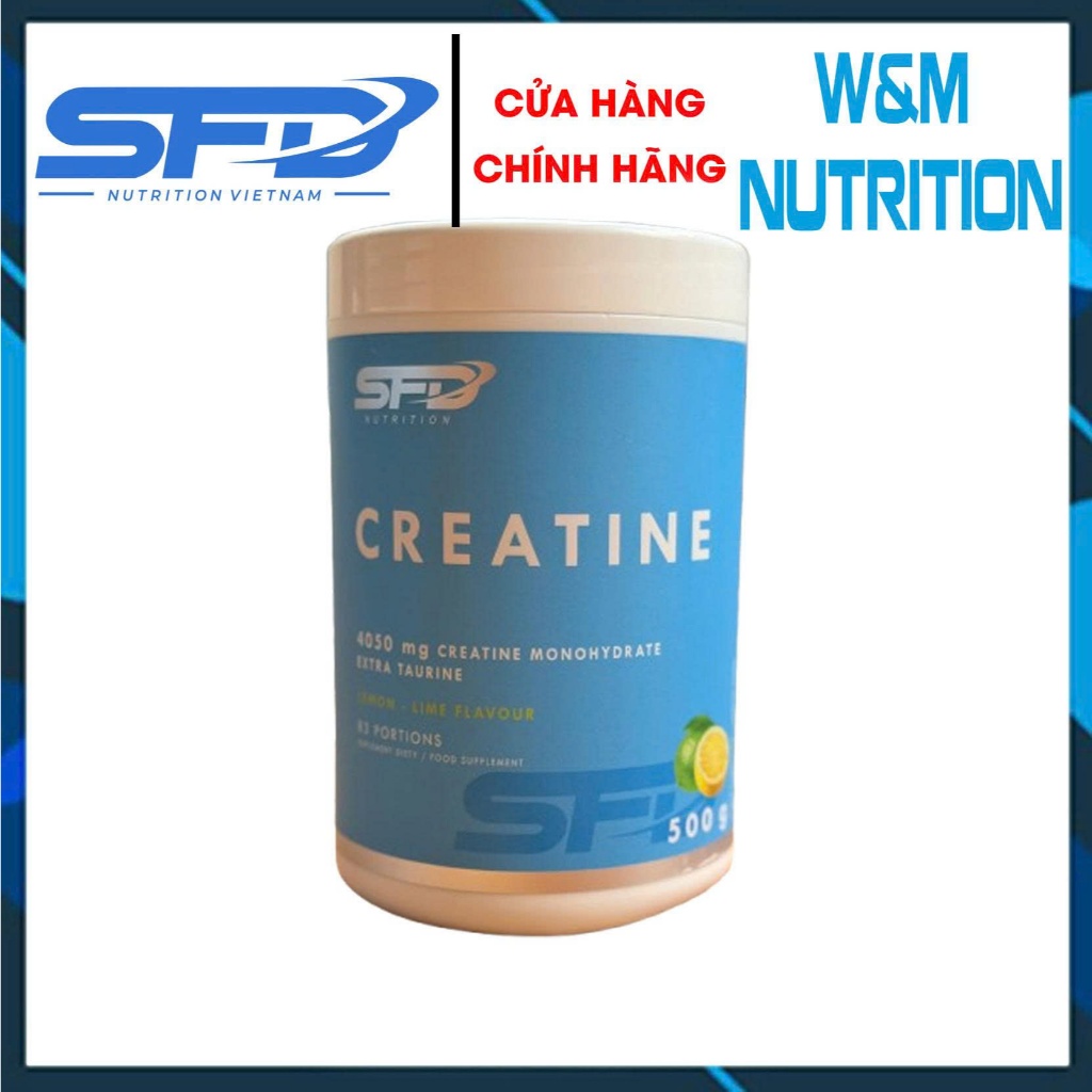 SFD Creatine 500g Chanh – Cải Thiện Hiệu Năng, Bùng Nổ Sức Bền