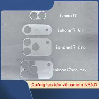 Cường lực bảo vệ cụm camera đế camera trong suốt nhám mờ chống xước camera Iphone 17 pro max 17pro 17air bộ hỗ trợ dán