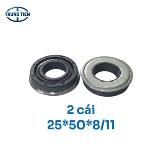 Bộ 2 phốt(phớt) sắt 25*50*8/11 hãng SFTJG – Phớt 25x508/11 máy xới, viền thép - Mua sỉ, giá tốt