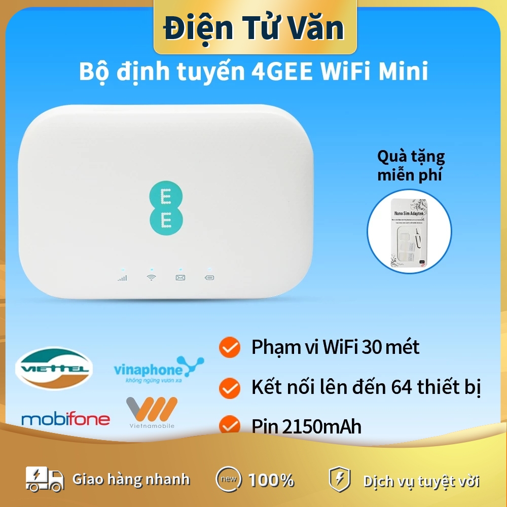 Bộ Phát Wifi 4G HICO Alcatel EE71, BT71 2 Băng Tần 2,4Ghz & 5Ghz – Tốc độ 300Mbps – Kết nối 20 user