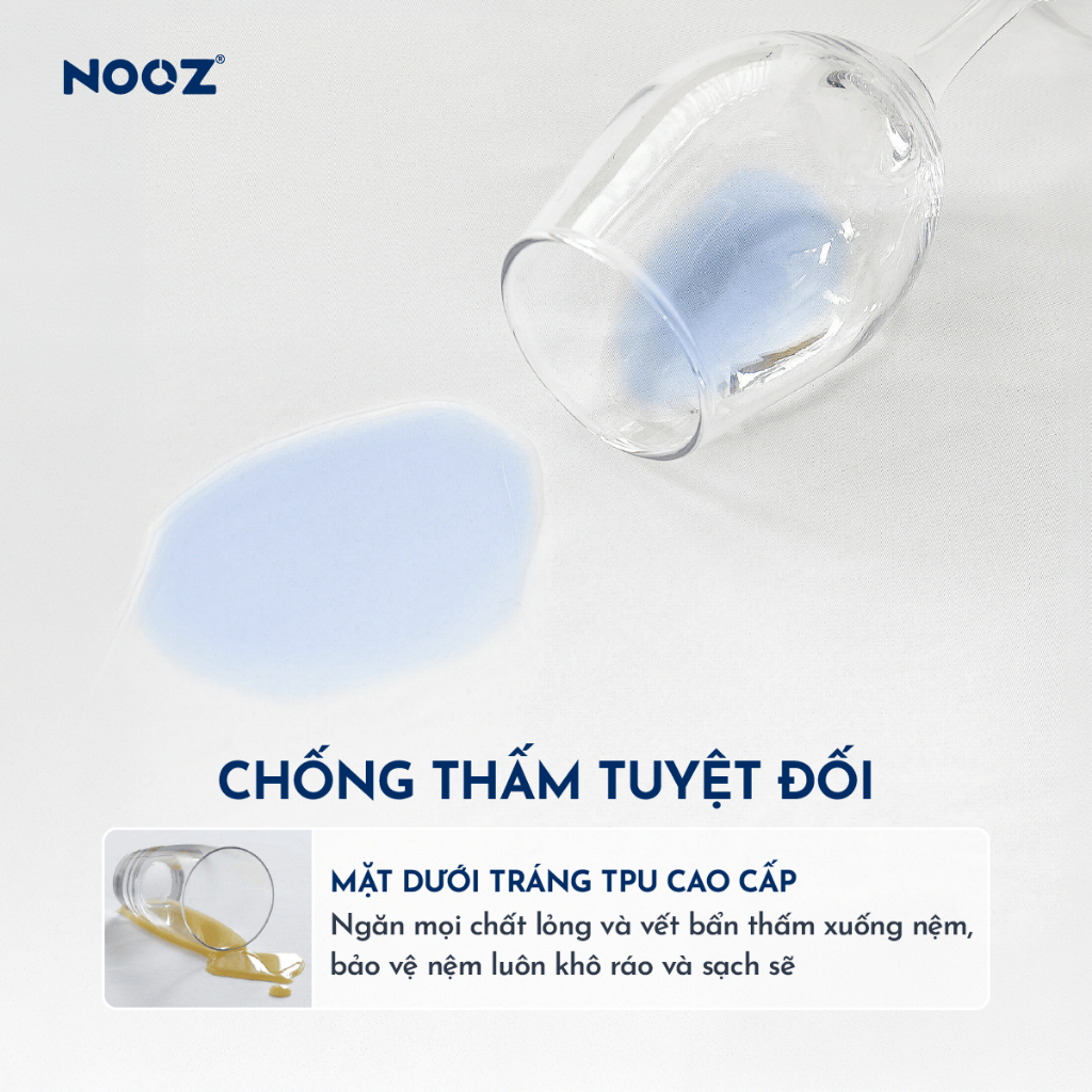 Ga Chống Thấm NOOZ Ga Bo Chun Phủ TPU Kháng Nước Giúp Tăng Tuổi Thọ Và Bảo Vệ Nệm NOOZ Home Goods | BigBuy360 - bigbuy360.vn