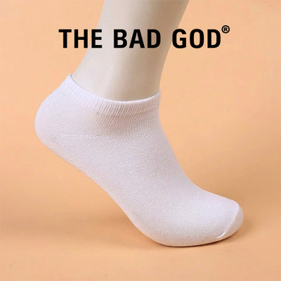Tất cổ ngắn The Bad God màu trắng
