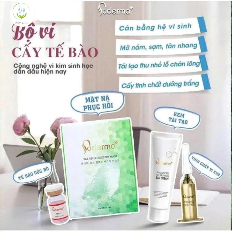 Bộ Liệu Trình Vi Kim Sinh Học Puderma với Tế Bào Gốc Đỏ Puderma và Tế Bào Gốc Nám Puderma