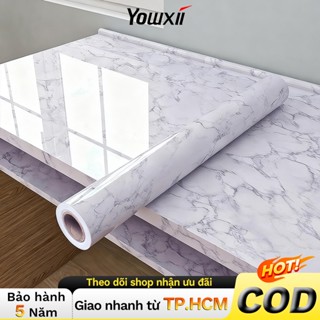 YOWXII Giấy dán bếp Decal vân đá cẩm thấm nước, chịu nhiệt cao,chống dầu mỡ dễ dàng lau chùi