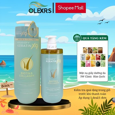Dầu Xả Voudioty Keratin X9 Cung Cấp Dưỡng Chất Phục Hồi Tóc Hư Tổn Nặng 500ml và 1000ml