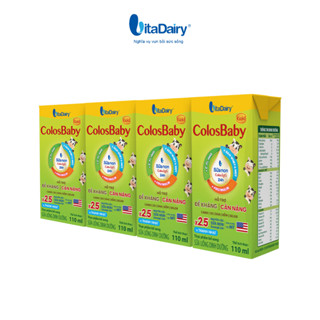 [QUÀ TẶNG KHÔNG BÁN] [HSD: 26/4/2026] Lốc sữa ColosBaby cải tiến 110ml