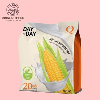  Bột Sữa Bắp Hòa Tan Day To  Trần Quang 600g  20 gói * 30g  