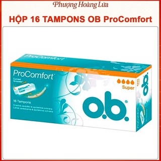 16 miếng băng vệ sinh tampon super o.b procomfort