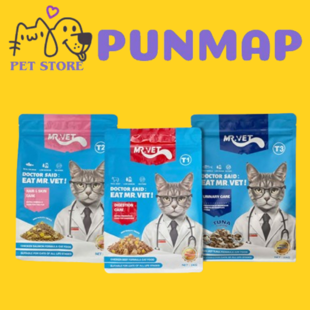 Hạt cho mèo Mr.Vet, Hạt Mr.Vet mix topping cho mèo mọi lứa tuổi