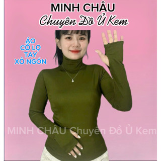  ÁO CỔ LỌ  7 PHÂN  TAY XỎ NGÓN VÀ KHÔNG XỎ NGÓN FORM DÀI THUN TĂM LẠNH  LOẠI 1  Co Giãn Mềm Mịn CHỐNG NẮNG VÀ Ủ KEM 