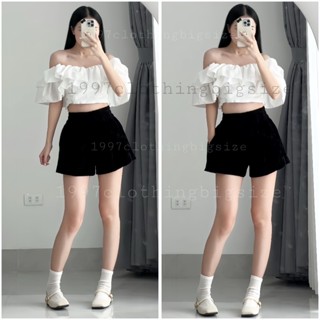  Quần Short Nhung Phồng 2 lớp cạp chun BIGSIZE Nữ 
