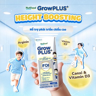 Thùng 24 hộp Sữa Bột Pha Sẵn Nutifood Sweden GrowPLUS+ Sữa Non Immunel (24 hộp x 110/180ml)