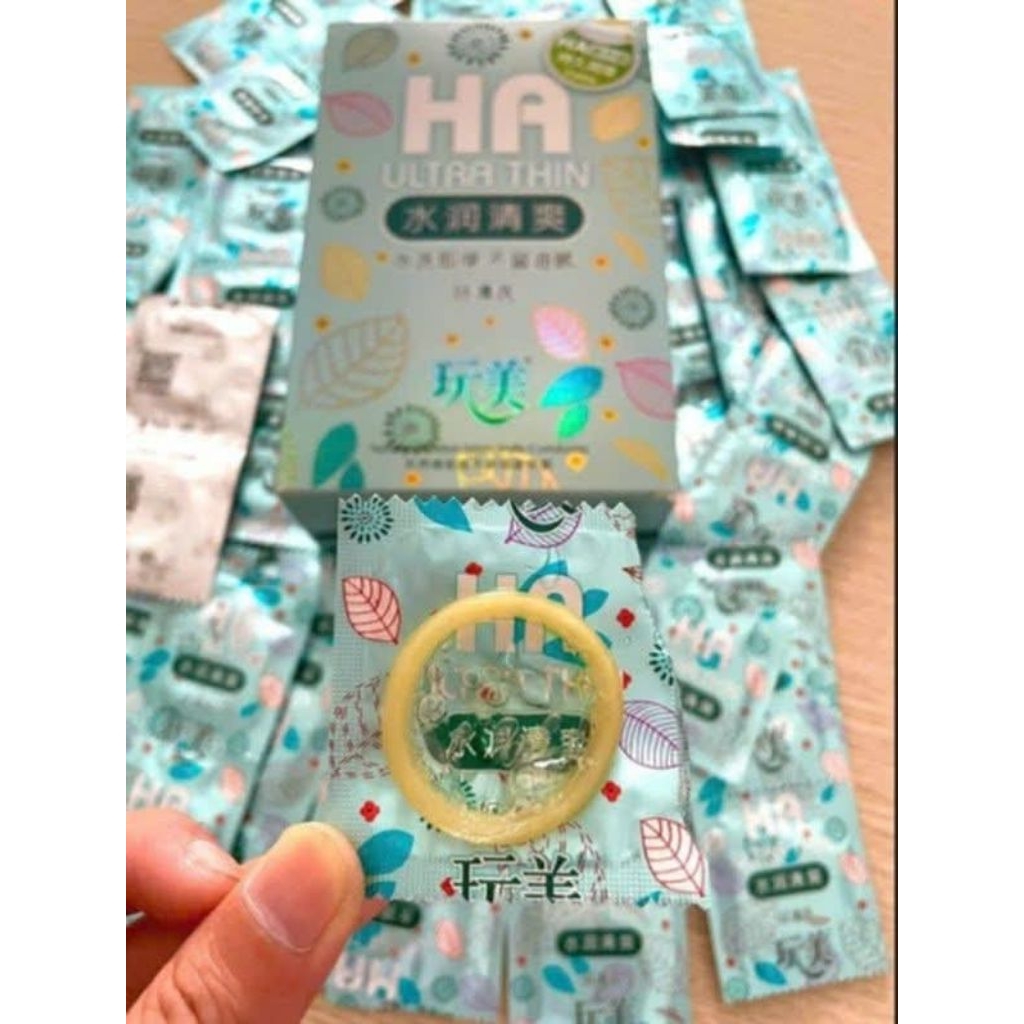 Bao cao su nội địa HA xanh hộp 100c