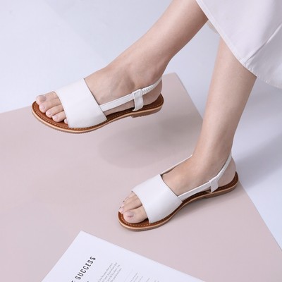 Giày sandal nữ bản ngang to quai chun 1cm cao cấp MYSS - SD224