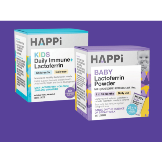 [ Hàng Úc ] Bột dinh dưỡng Happi Baby/Kids Lactoferrin cho bé