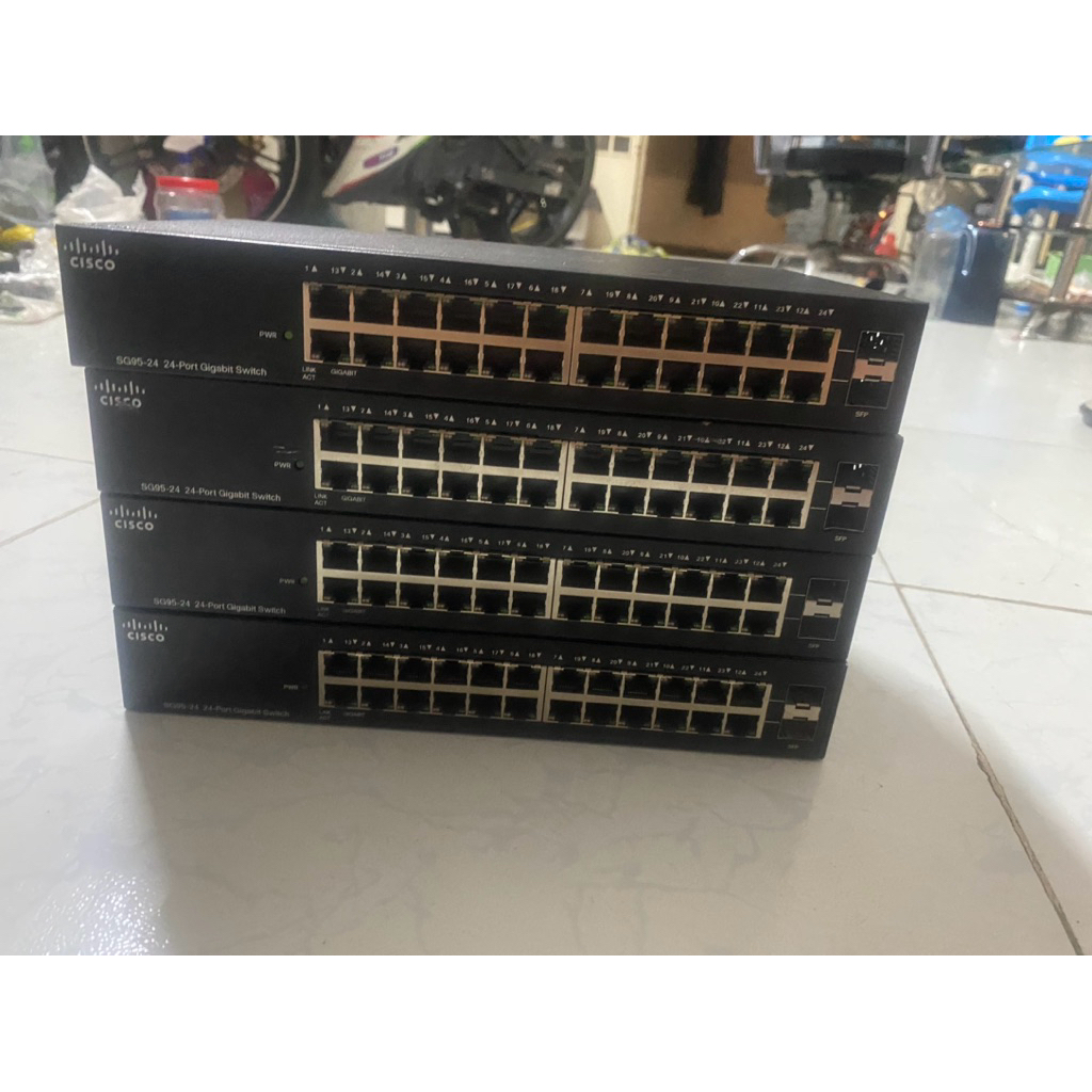 Switch cisco sg95 24 cổng 1gb full ok