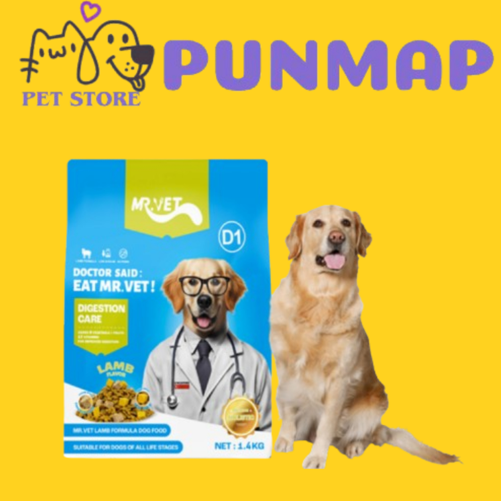 Hạt Mr.Vet D1 cho chó mọi lứa tuổi, Hạt cho chó Mr.Vet D1 túi 1.4kg