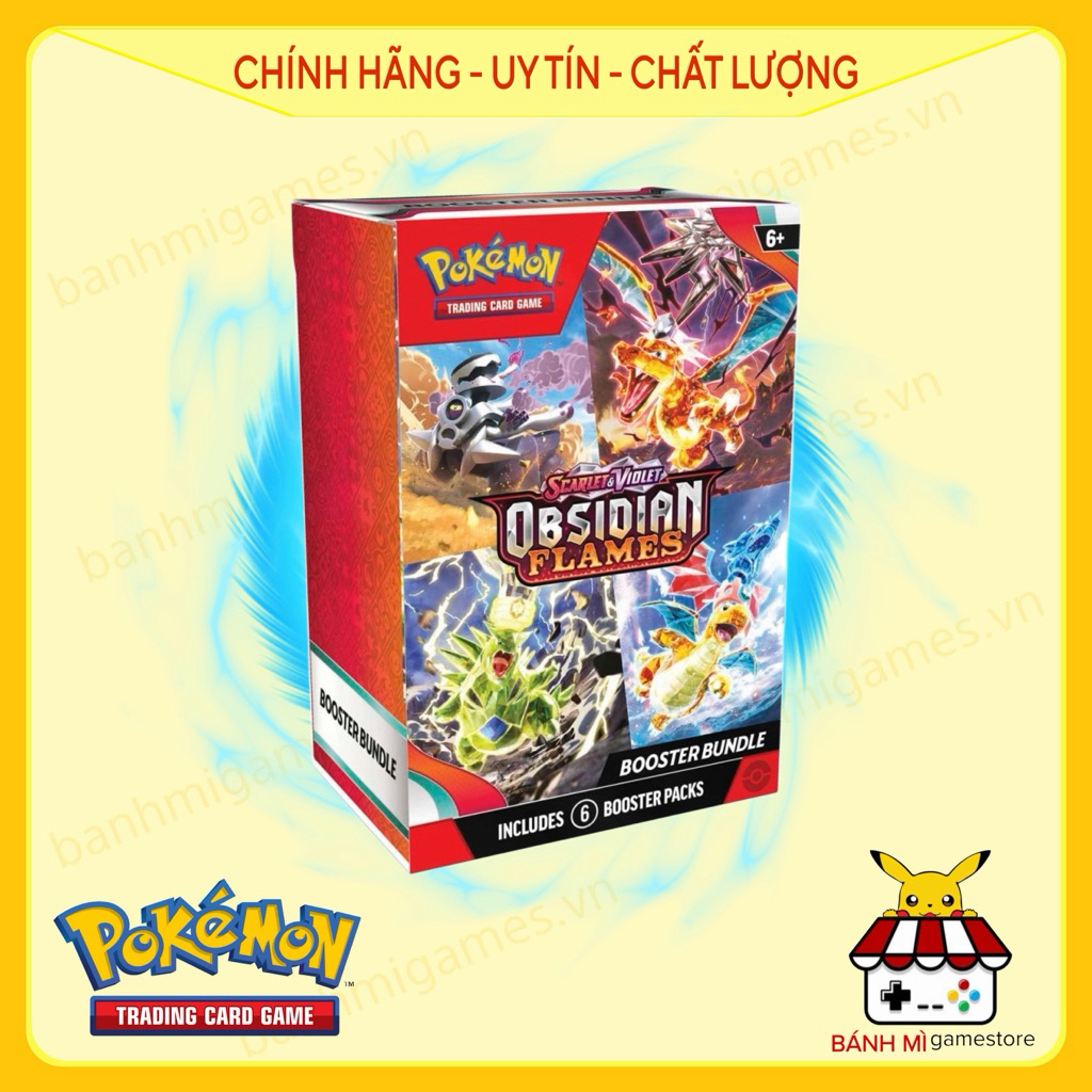 Pokémon TCG: Scarlet & Violet - Obsidian Flames Booster Bundle chính hãng - 6 Packs