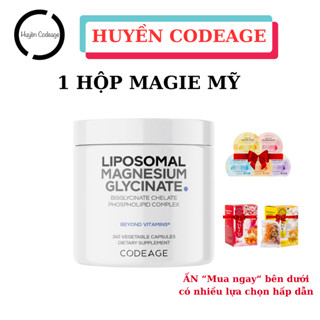  Viên bổ sung   Magie trắng   Codeage Liposomal Magnesium Glycinate 240 viên -  Huyền Codeage   