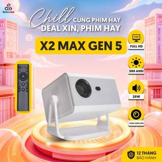   Tặng Phụ Kiện  Máy Chiếu Mini Cao cấp Beecube X2 Max Gen 5 - Độ phân giải Full HD 1080P - Tích hợp loa 20W 