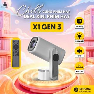   Tặng Phụ Kiện  Máy Chiếu Mini BeeCube X1 GEN 3 - X2 Max Gen 5 - Độ phân giải 720P - Full HD 1080P - Bảo hành 1 đổi 1 