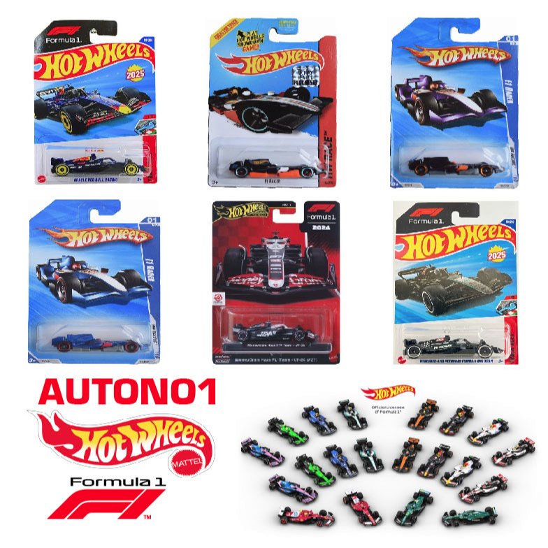 Mô hình xe F1 Formula 1th Mclaren Team/Equipe,Formula E Hotwheels kim loại có bản quyền chính hãng t