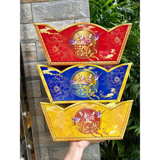 Set 10 Khay Thuyền Mẫu Xuân Cát Tường Mới Giỏ Quà Tết Năm 2026🧧