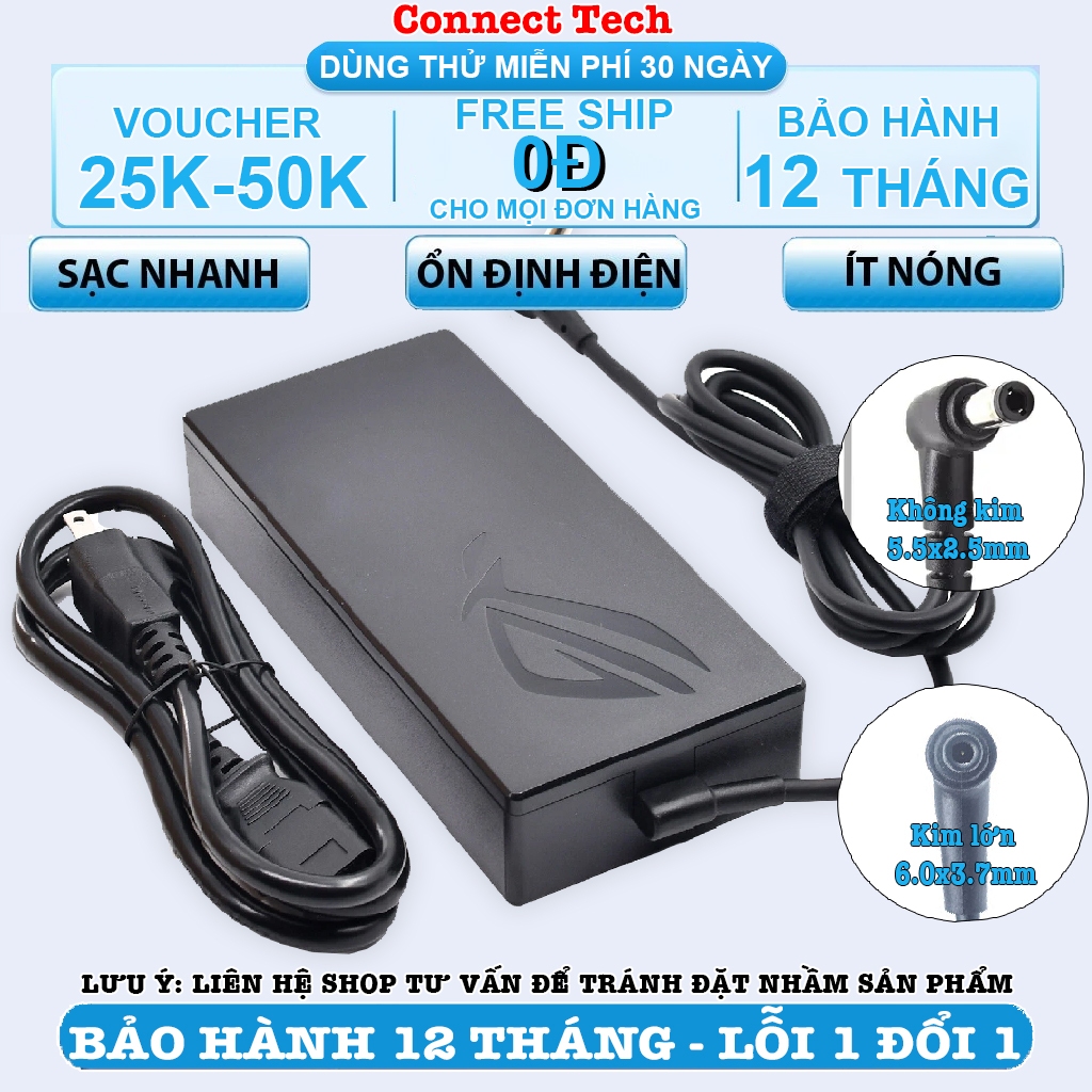 Sạc Laptop Asus TUF Gaming A15 A17, Asus ROG Strix 15 17, Asus ROG Zephyrus G14 G15 G16 M16