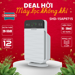 Máy lọc không khí Sunhouse SHD-15AP9715, Hàng chính hãng bảo hành 12 tháng