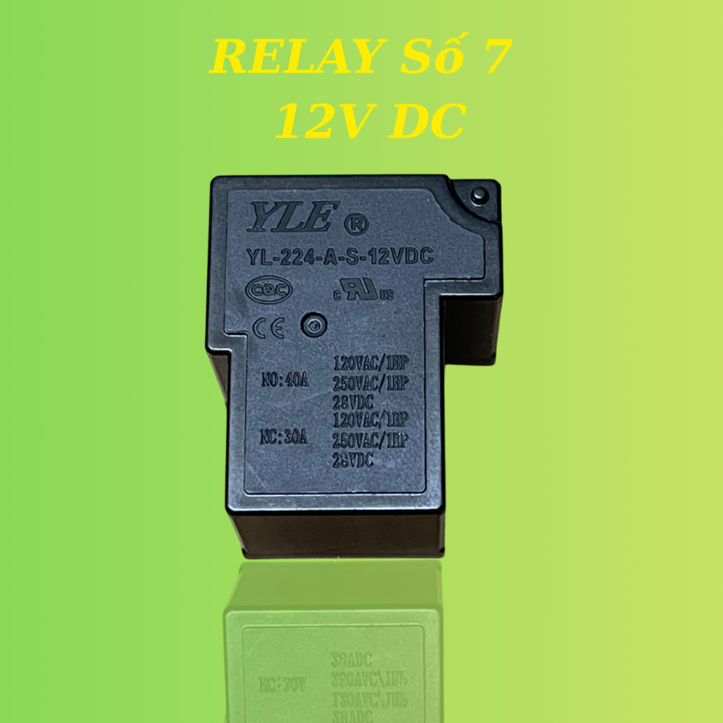 Relay số 7 5 chân 12v DC #Relay #relay số 7 #relay 5 chân #relay