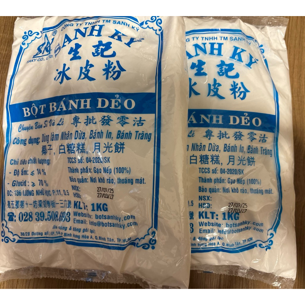 Combo 5kg BỘT BÁNH DẺO Sanh ký