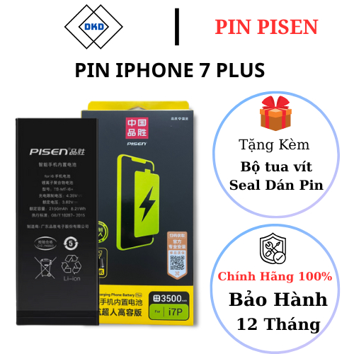 Pin Pisen - Dung Lượng Siêu Cao Và Chuẩn Cho iPhone 7 Plus