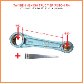  Tay biên - tay dên máy nén khí trực tiếp cho piston 90mm  kích thước 20x32x111  