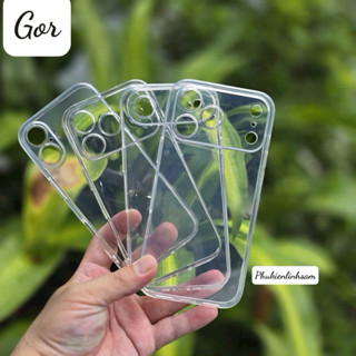 Ốp lưng dẻo Gor iPhone 17 Pro Max,16 Pro, 15, 14, 13, 12 Mini, 12 Pro Max, 11 / Xs Max/ XR 7 SE trong suốt bảo vệ camera