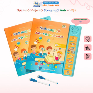 Sách nói Điện tử Song ngữ Anh - Việt cho trẻ em 3+, Sách điện tử đa chức năng giáo dục sớm