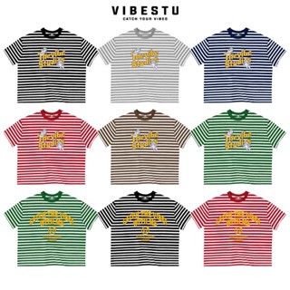   Phiên bản nâng cấp  Áo Thun Sọc Local Brand VIBESTU " Thiên Thần - Withme " Form Big Boxy Unisex 250gsm Cotton 