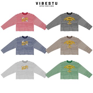   Phiên bản nâng cấp  Áo Thun Tay Dài Boxy VIBESTU '' With me Cupid '' Áo Longsleev Unisex 250Gsm Cotton 