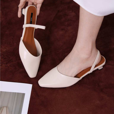 Giày cao gót nữ MYSS mũi vuông quai thun sau 3 cm thời trang - SU132