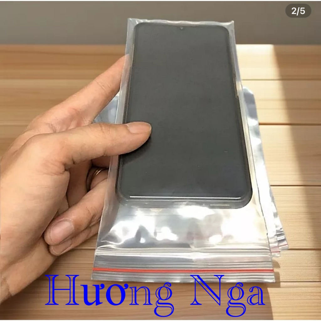 Túi zip đựng điện thoại chống thấm nước 100 túi zipper khoá bấm kích thước 9x19cm