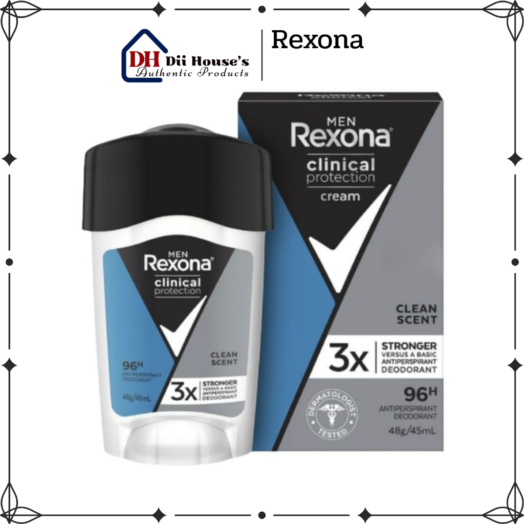 Lăn khử mùi nam - Rexona Men Clinical Protection Clean Scent 3X 45ml.