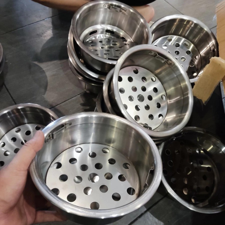 Âu than, bát đựng than, bầu than Huycook88 (dùng cho bếp nướng than âm bàn hút âm và hút dương)