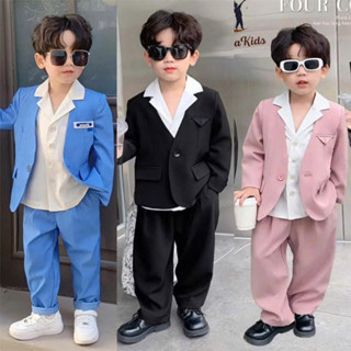  Vest Bé Trai MyaKids Bộ Vest Bé Trai 3 Chi Tiết Phong Cách Hàn Quốc Thiết Kế MyaKids 