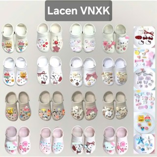 (KÈM CHARM NHƯ HÌNH) Dép Sục Cross Classic Clog Cao 3.5cm Êm Nhẹ đúc nguyên khôi nam nữ có quai hậu