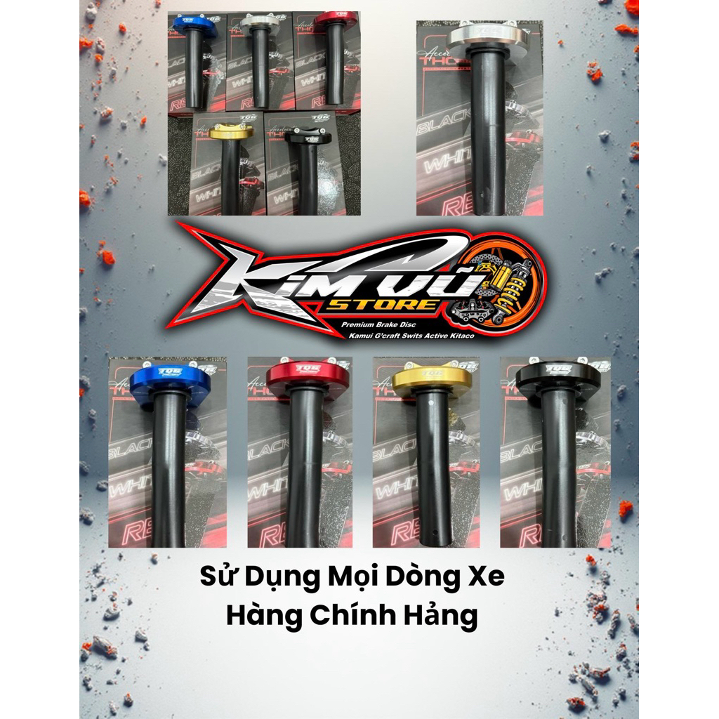 Cùm tăng tốc TQ6 Factory Full CNC Hàng Chính Hảng - Sử dụng mọi dòng xe Honda