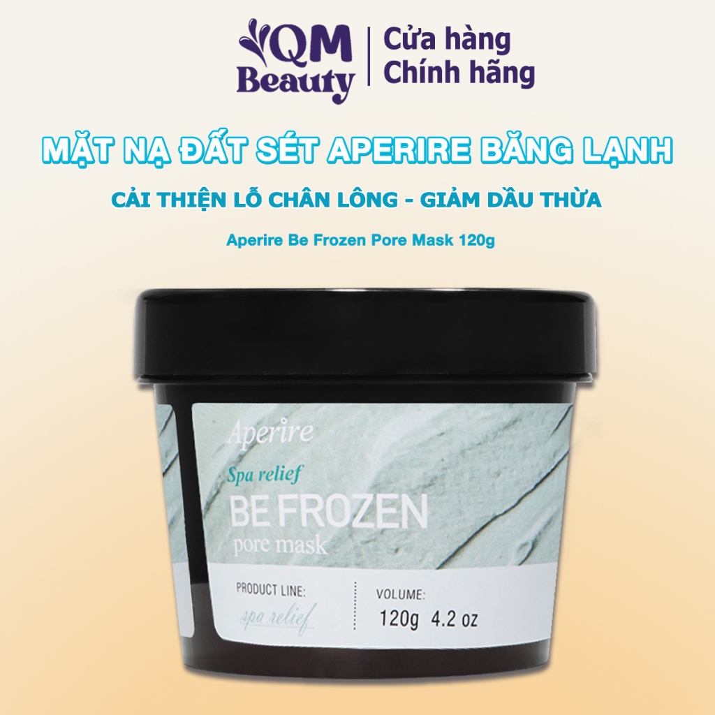 Mặt nạ đất sét Aperire Be Frozen Pore Mask 120g băng lạnh thu nhỏ lỗ chân lông, giảm dầu thừa