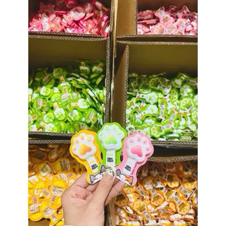 (Túi 258gr) Thạch que trái cây sũa chua phô mai hình chân mèo, hình kem mix nhiều vị phô mai thạch sữa chua Zaizai