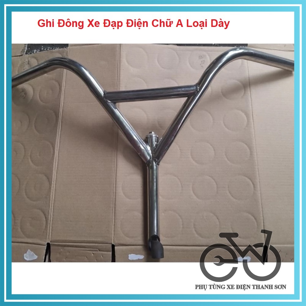 Ghi đông xe đạp điện chữ A loại dày, ghi đông xe đạp điện Asama