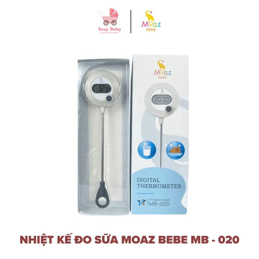 NHIỆT KẾ ĐO SỮA, THỨC ĂN MOAZ BEBE- MB020, Suzy baby