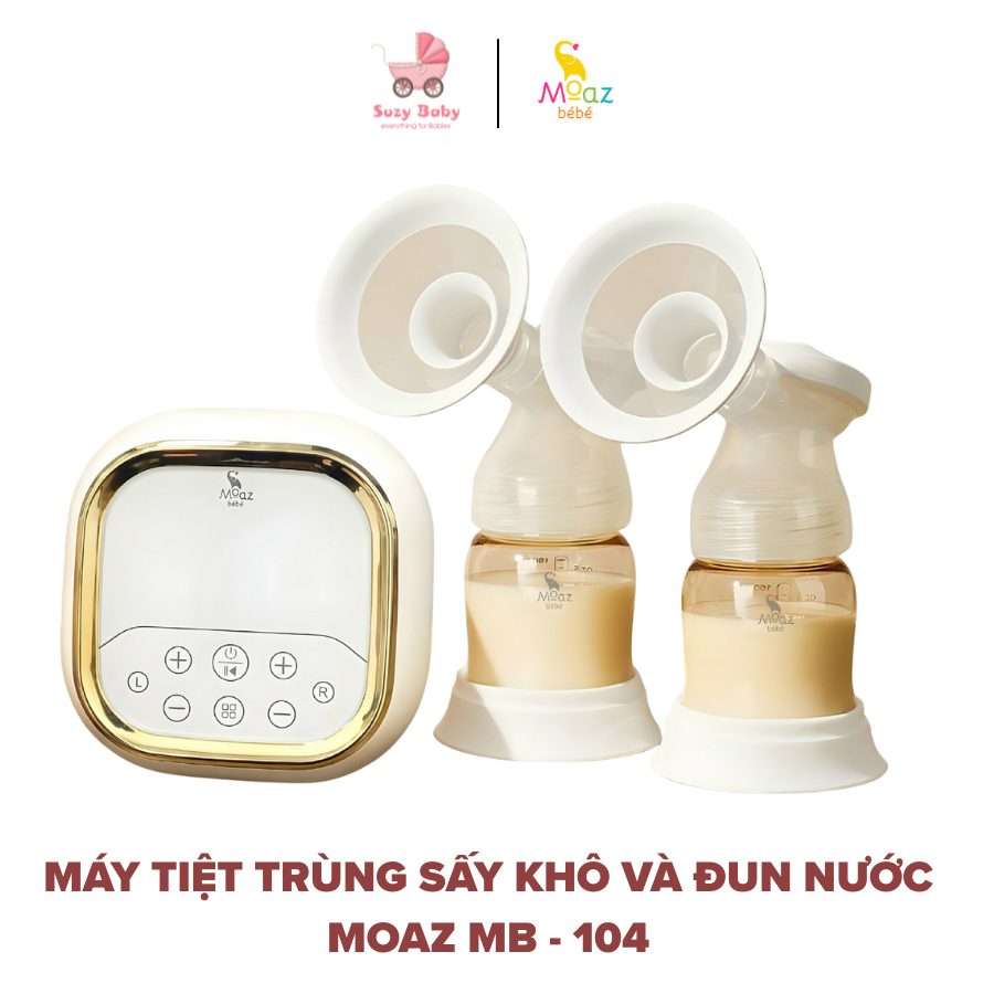 Máy hút sữa điện đôi Moaz BéBé MB090, Moaz bebe SUzy Baby